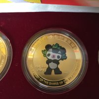 Монети с талисманите на Олимпиадата в Пекин 2008, 5бр/ Beijing Olympics 2008 commemorative coins set, снимка 7 - Нумизматика и бонистика - 35189122