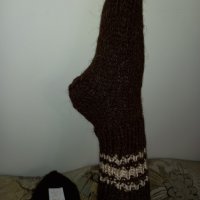 Ръчно плетени вълнени чорапи размер 36, снимка 2 - Други - 38594391