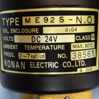 магнет вентил KONAN ELECTRIC M E 92 S-N.O solenoid valve 24VDC, снимка 5 - Резервни части за машини - 37515483