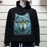 Нов мъжки суичър с дигитален печат Вълк, Серия вълци, снимка 6 - Суичъри - 30197534