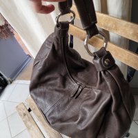 FERCHI Естествена кожа голяма торба,тъмнокафява( 315$ в интернет сайтове), снимка 13 - Чанти - 39862020