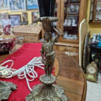 Страхотни антикварни бронзови нощни лампи- Spojnie, снимка 4 - Антикварни и старинни предмети - 42176665