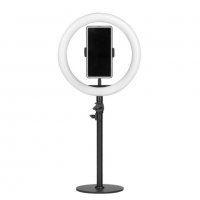 LED лампа Ring 10" - 8W - бяла/черна, снимка 13 - Козметични уреди - 38082337