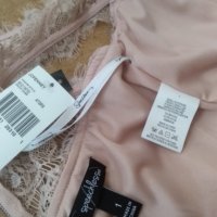 дантелена блуза в нежно розово, снимка 4 - Корсети, бюстиета, топове - 37320280