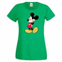 Дамска тениска Mickey Mouse 10 Подарък,Изненада Мини Маус,Микки Маус.Подарък,Изненада,, снимка 3 - Тениски - 36526667