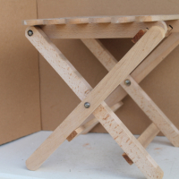 Детско сгъваемо дървено столче парен бук, снимка 6 - Антикварни и старинни предмети - 36464287