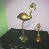 антики-колекция фламинго и котва с камбана, снимка 3 - Колекции - 30260953