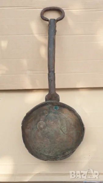 Стар меден голям черпак, снимка 1