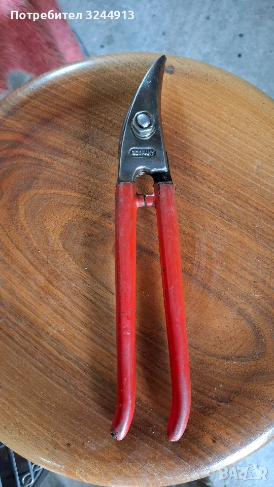Стара немска ножица за ламарина , снимка 1