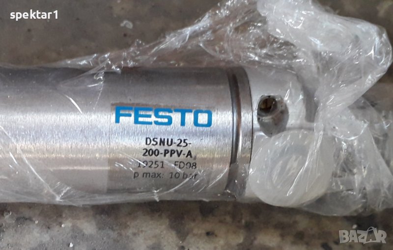 Пневматичен цилиндър фесто DSNU-25-200-PPV-A други цилиндри на Фесто и кога ни индуктивни датчици, снимка 1