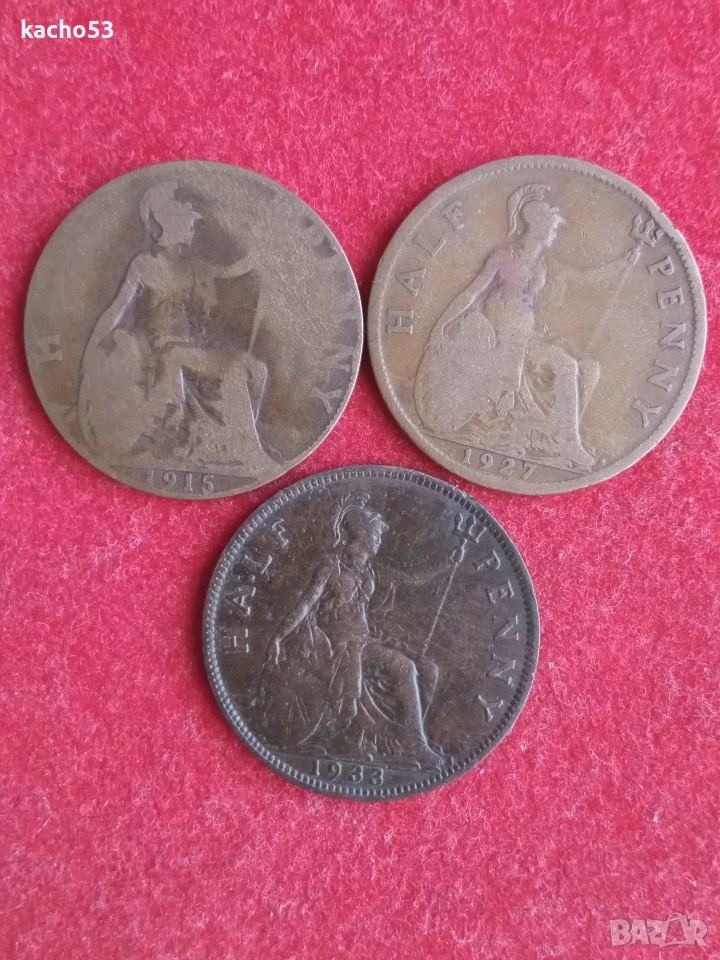 1/2 /халф/ пени- Великобритания., снимка 1