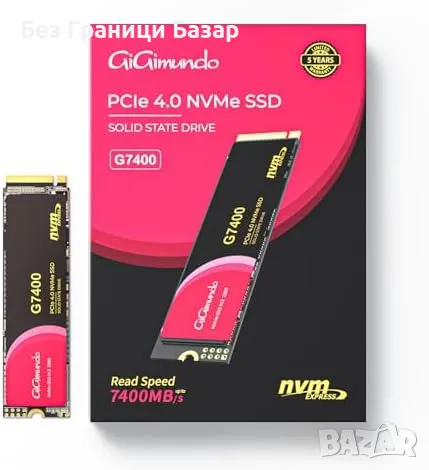 Нов Свръхбърз SSD 512GB M.2 NVMe 4.0 – Идеален за игри и 4K видео, снимка 1