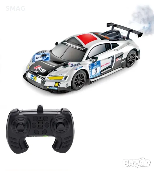 Кола с управление Audi R8 Drifter Silver S_1207747, снимка 1