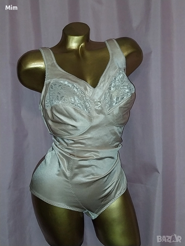  Резервирани 2XL Ретро моделиращо боди в цвят шампанско , снимка 1
