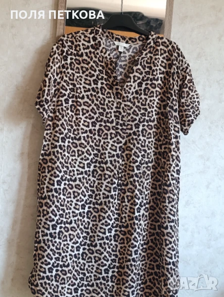 Рокля в леопардов принт, снимка 1