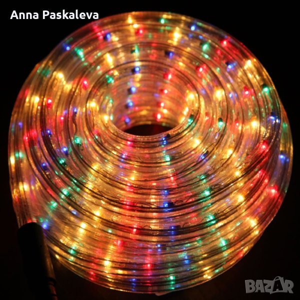 Светещо LED въже - 10м Multicolor, снимка 1