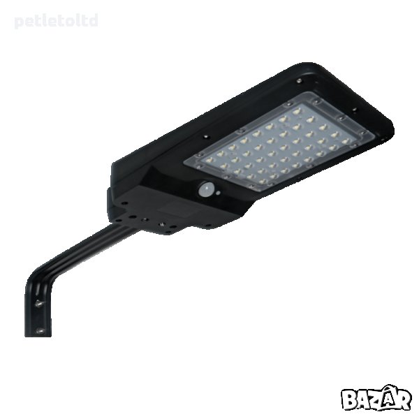 Автономен соларен уличен LED осветител сас сензор 40 W IP 65 (промишлено осветление)  , снимка 1