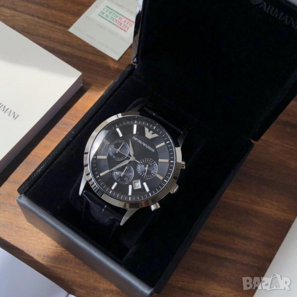 мъжки часовник Emporio Armani AR2447 Renato Classic Black -45%, снимка 1