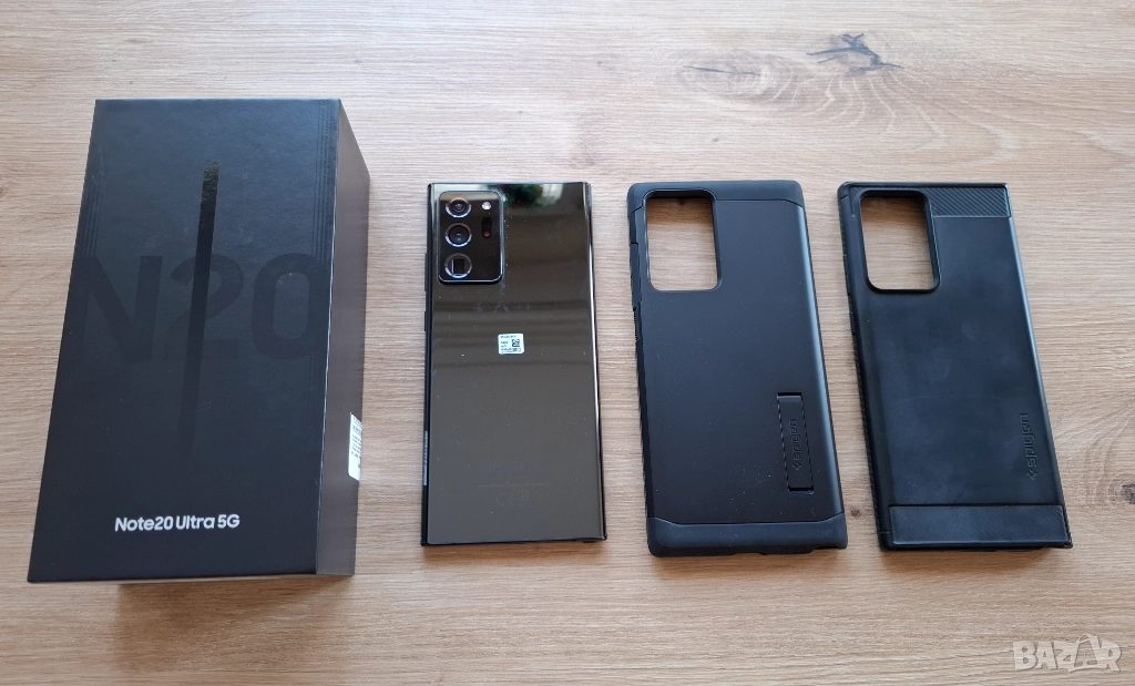 Смартфон Samsung Galaxy Note 20 Ultra, за ремонт или за части (работещ, но с повреден дисплей), снимка 1
