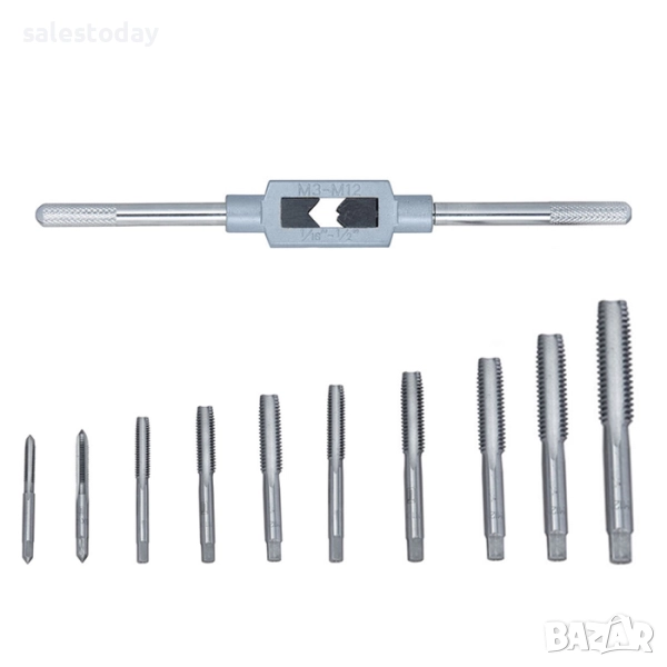 Метчик, 10броя метчици + инструмент, снимка 1