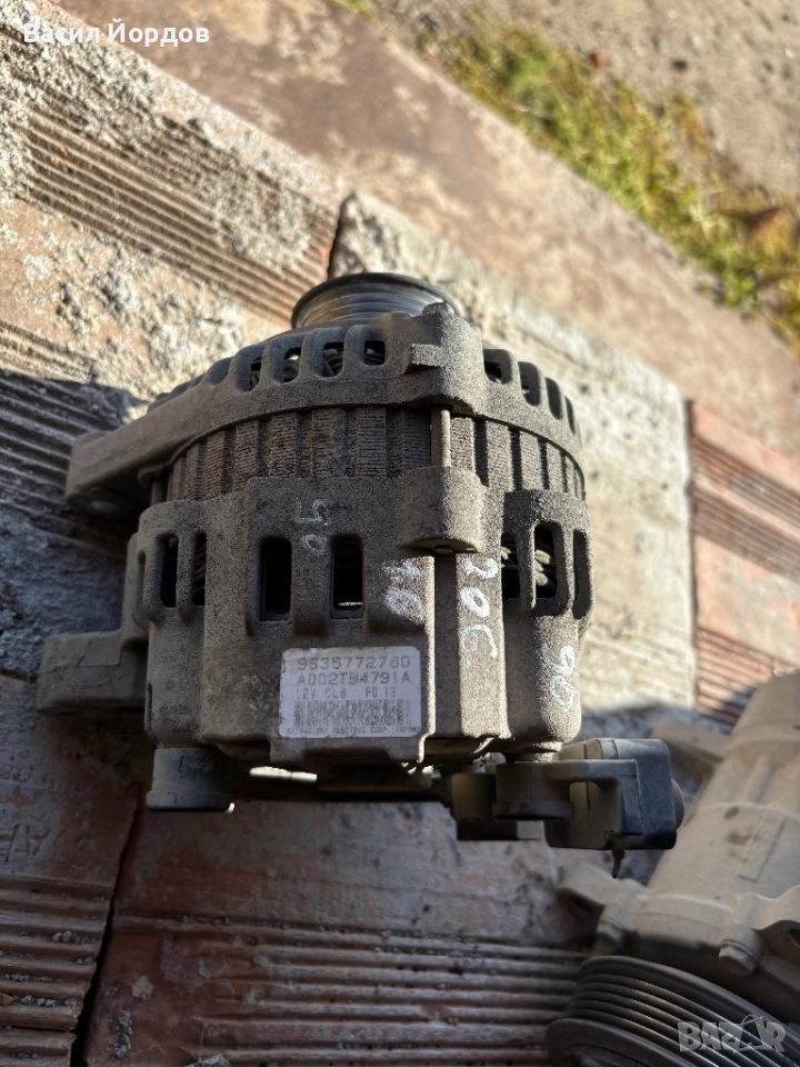 Алтернатор / Динамо 9635772780 / А002TB4791A / Пежо 206 1.6 90к.с , снимка 1