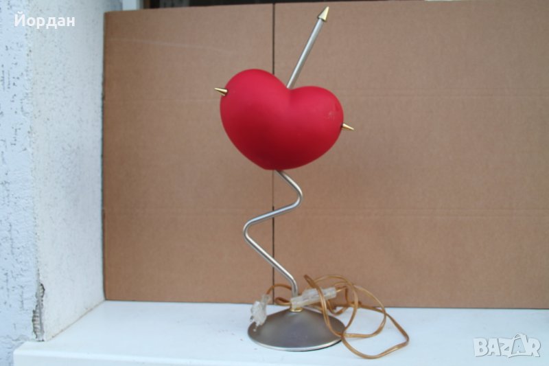 Немска лампа метал и стъкло, снимка 1