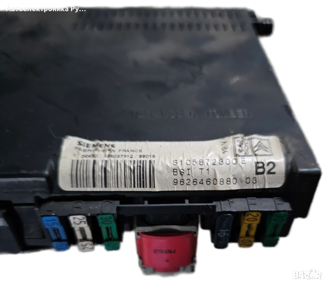 МОДУЛ ЗА КОМФОРТ BSI PEUGEOT 206 BSI T1 B2 SIEMENS, S105872300E, S105872300 E, 9626460880 03 , снимка 1