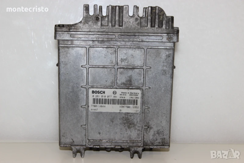 Моторен компютър Renault Megane Scenic (1996-1998г.) 0281010077 / 0 281 010 077 / 7700114644, снимка 1