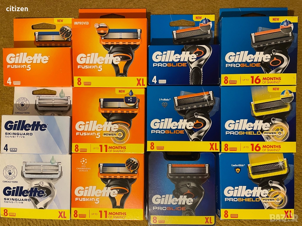 GILLETTE Fusion Proglide,Proshield,Power , снимка 1