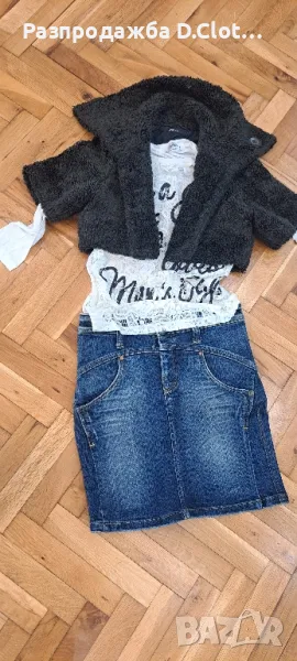 лот от 2 части Zara късо палто,Bik Bok пола S , снимка 1