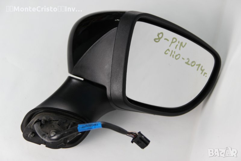 Дясно огледало Renault Clio IV (2013-2016г.) електрическо / 8 пина / температурен датчик, снимка 1