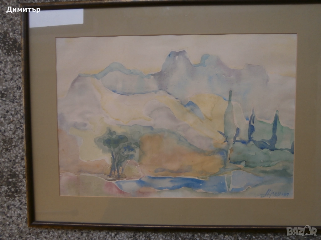 Акварел А.Манасиев, снимка 1