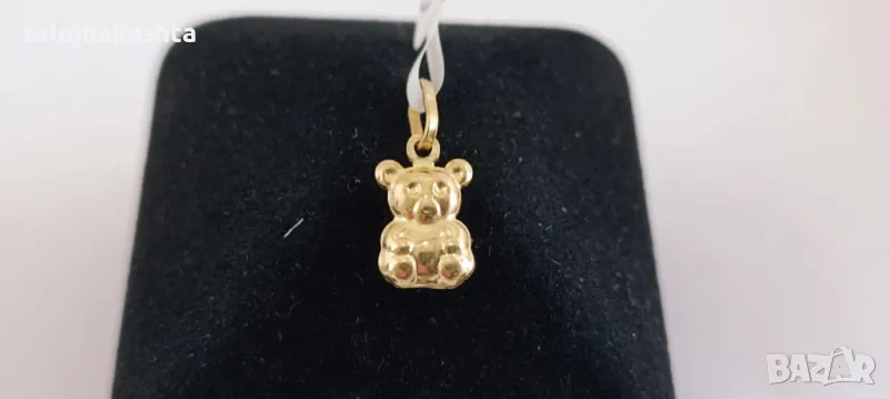 Нова Златна висулка мече-0,81гр/14кр, снимка 1