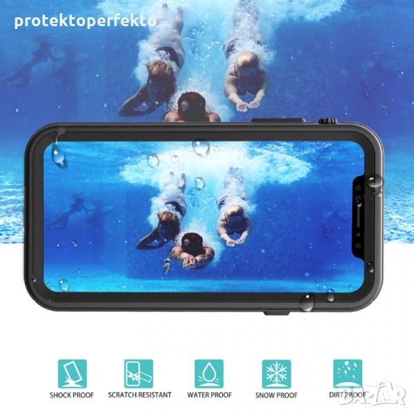 WATERPROOF водоустойчив кейс калъф за iPhone 11 Pro, X, XS, XS Max, XR, снимка 1