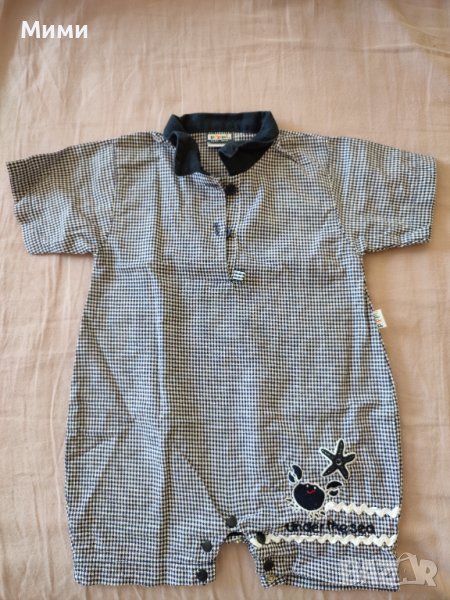 Син летен морски гащеризон, снимка 1