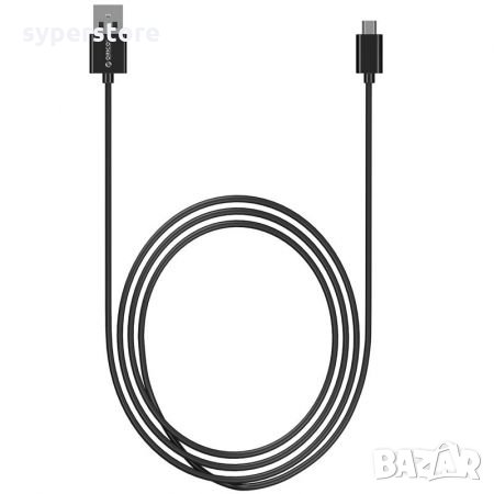 Кабел USB към Micro USB 1m Черен 3A Orico ADC-10-V2-PRO-BP Cable USB to Micro USB M/M, снимка 1