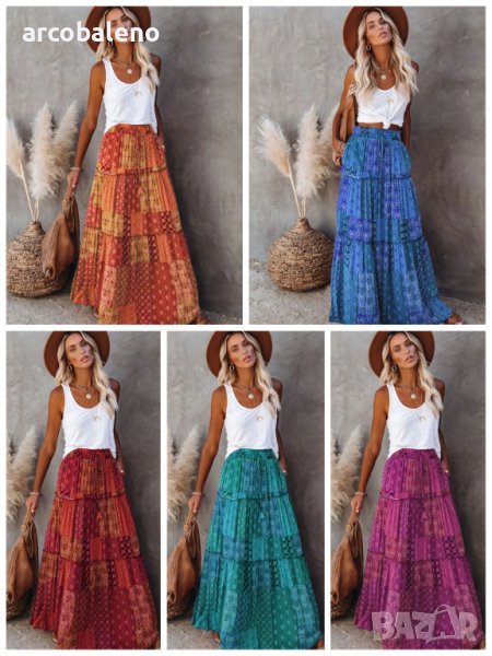 Дамска пола в бохемски стил, 8цвята  , снимка 1