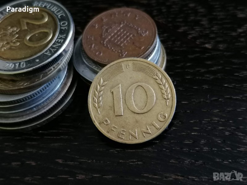 Монета - Германия - 10 пфенига | 1950г.; серия F, снимка 1