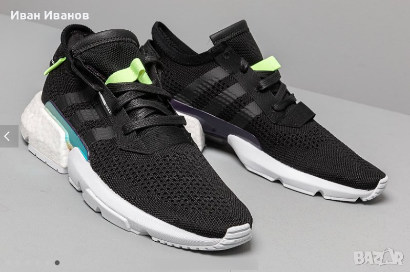 маратонки  Adidas POD-S3.1 Black Green номер 43-44, снимка 1