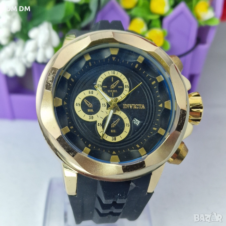 Мъжки часовник INVICTA – 18K позлата , снимка 1