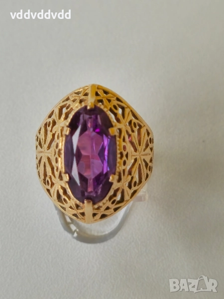 СССР златен пръстен 14 карата , снимка 1