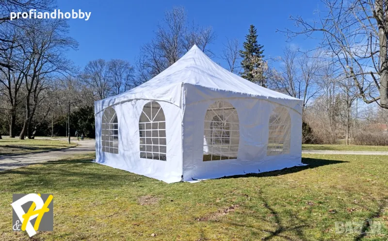 Островърха шатра за събития 6 х 6 м 480 см височина, снимка 1