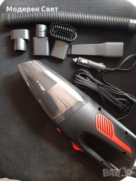 Автомобилна прахосмукачка с три приставки и хепафилтър , снимка 1