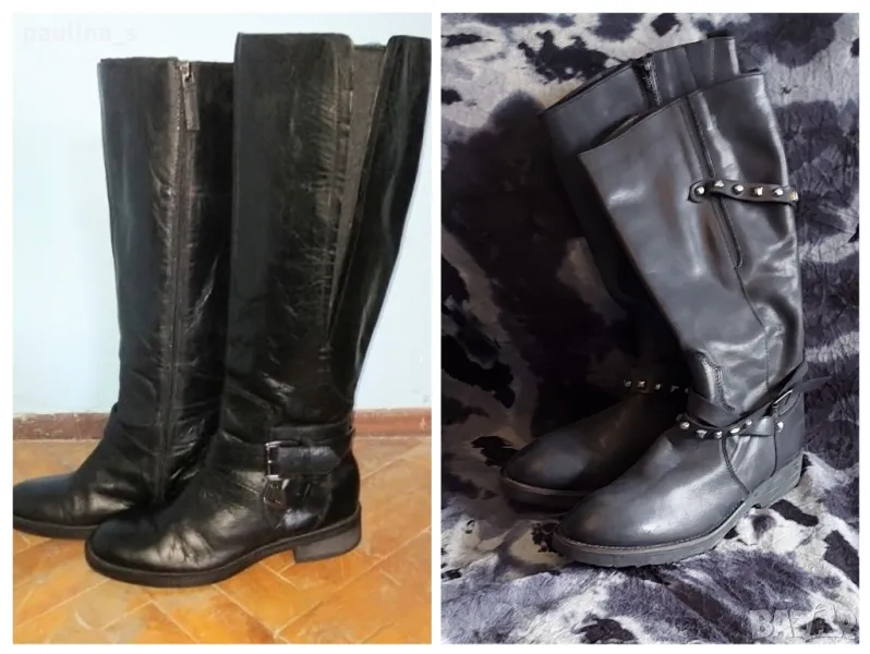 Два броя / Маркови ботуши естествена кожа "Enzo Argiolini" и "DKODE" , снимка 1