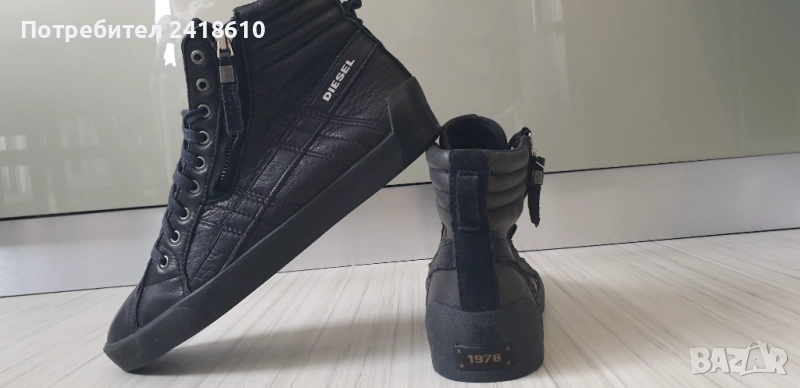Diesel Leather Sneakers Mens Size 43/28см  ОРИГИНАЛ! Мъжки Кецове от естествена кожа!, снимка 1
