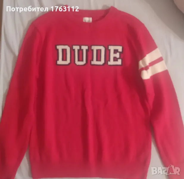 Gap детски пуловер, памук, полиестер и вълна, за 10-11 г.дете, L размер, снимка 1