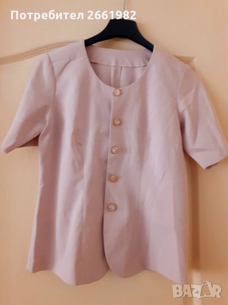 Стилно сако - пепел от роза, снимка 1