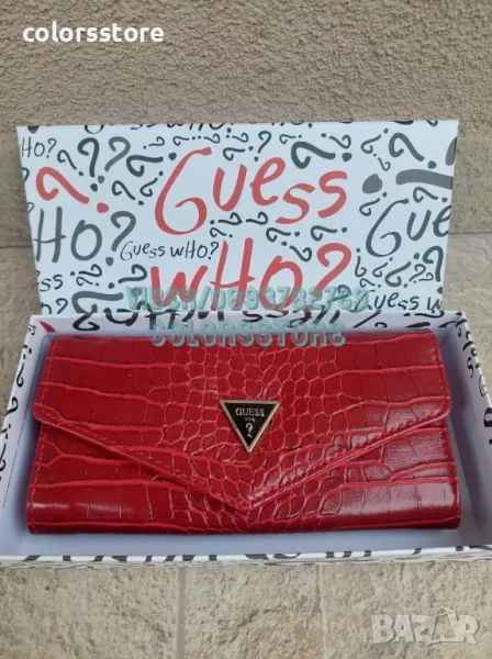 Червен портфейл  Guess-SG58te, снимка 1