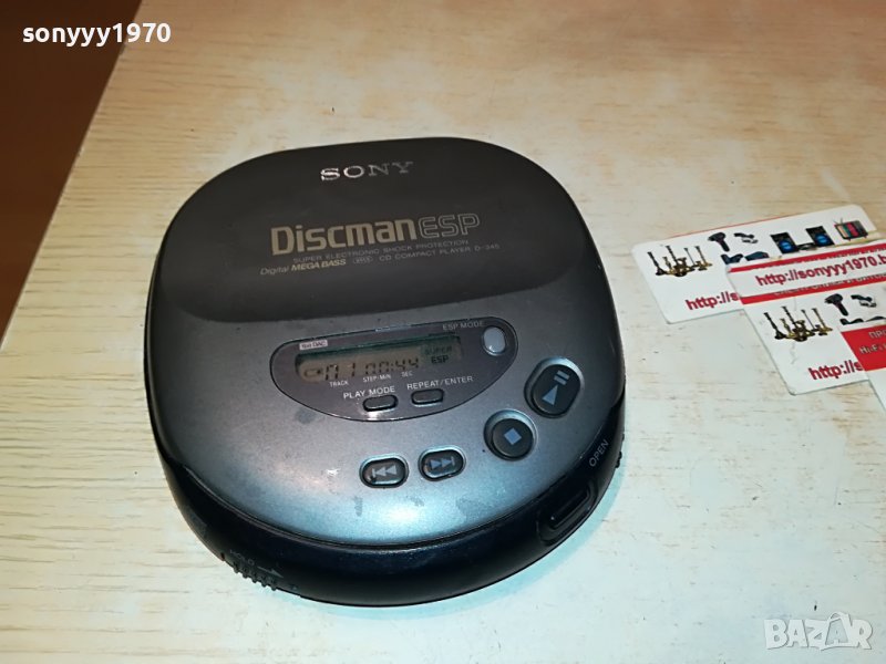 SONY D-345 CD WALKMAN-ВНОС GERMANY 1801231929, снимка 1