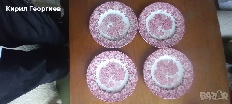Сервиз  от 12 винтидж чинии  , снимка 1